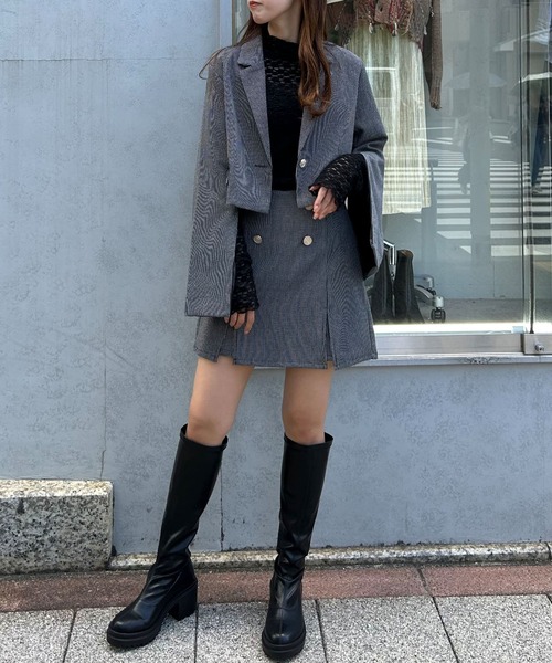 INGNI（イング）の「スリットスカパン(セットアップ対応)（その他パンツ・レディース・ブラック/ブラウン系その他2/ブラック系その他7・FREE）」の11枚目の写真