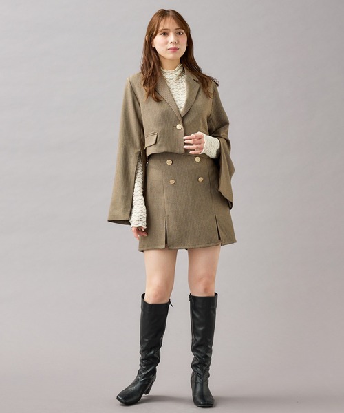 INGNI（イング）の「スリットスカパン(セットアップ対応)（その他パンツ・レディース・ブラック/ブラウン系その他2/ブラック系その他7・FREE）」の21枚目の写真