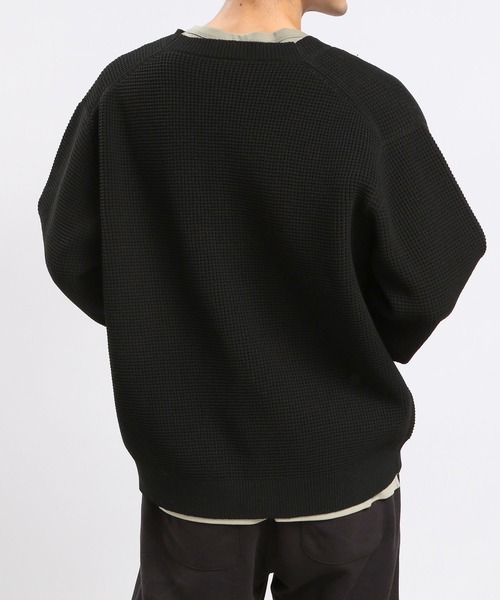 GLOBAL WORK Smile Seed Store(グローバルワーク スマイルシードストア)の「ポリエステルワッフルカーディガン/175924(カーディガン/ボレロ・メンズ・ブラック/ブルー系その他/セージグリーン/ブルー系その他5・LARGE/MEDIUM)」の8枚目の写真