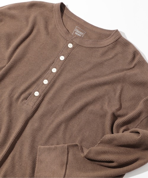 HANES(ヘインズ)の「【Hanes】Hanes UNDIES Waffle Henly HW4-W503(Tシャツ/カットソー・レディース・ホワイト/ブラック/グレー/ブラウン・FREE)」の4枚目の写真