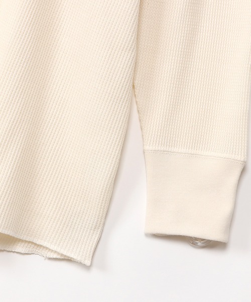 HANES(ヘインズ)の「【Hanes】Hanes UNDIES Waffle Henly HW4-W503(Tシャツ/カットソー・レディース・ホワイト/ブラック/グレー/ブラウン・FREE)」の18枚目の写真