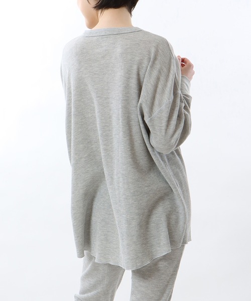 HANES(ヘインズ)の「【Hanes】Hanes UNDIES Waffle Henly HW4-W503(Tシャツ/カットソー・レディース・ホワイト/ブラック/グレー/ブラウン・FREE)」の21枚目の写真
