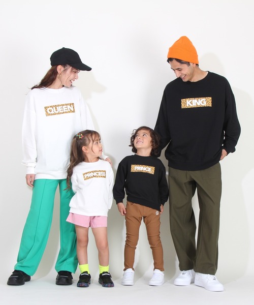 BABYDOLL（ベビードール）の「親子お揃い つながるファミリートレーナー 8850K（スウェット・キッズ・ブラック系2/ブラック系1/ホワイト系2/ホワイト系1・100cm/140cm/120cm/80ｃｍ/130cm/150cm/90cm/110cm）」の17枚目の写真