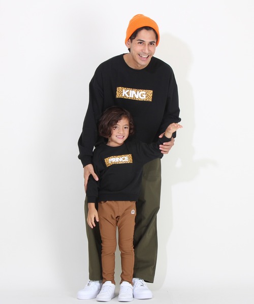 BABYDOLL（ベビードール）の「親子お揃い つながるファミリートレーナー 8850K（スウェット・キッズ・ブラック系2/ブラック系1/ホワイト系2/ホワイト系1・100cm/140cm/120cm/80ｃｍ/130cm/150cm/90cm/110cm）」の19枚目の写真