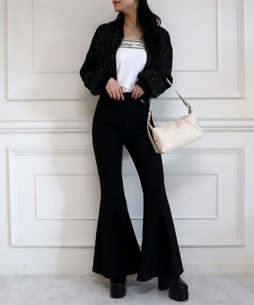 ROYAL PARTY（ロイヤルパーティー）の「ロゴテープベアトップス（その他トップス・レディース・オフホワイト/ブラック・FREE）」の15枚目の写真