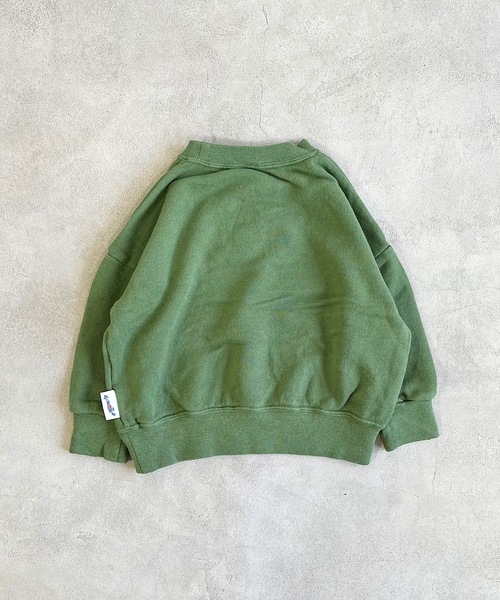 JIPPON（ジポン）の「ウラケワイドトレーナー/日本製（90～140cm）（スウェット・キッズ・カーキ/キャメル/チャコール/ラベンダー/オフホワイト・90/110/120/130/140/100）」の6枚目の写真