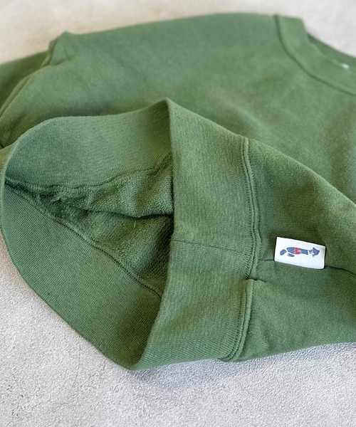 JIPPON（ジポン）の「ウラケワイドトレーナー/日本製（90～140cm）（スウェット・キッズ・カーキ/キャメル/チャコール/ラベンダー/オフホワイト・90/110/120/130/140/100）」の8枚目の写真