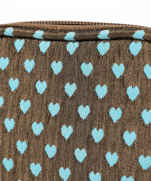 Ray BEAMS（レイビームス）の「Casselini / 別注 ハート ジャカード アクセサリーポーチ（ポーチ・レディース・ワイン/グリーン系その他5・ONE SIZE）」の9枚目の写真