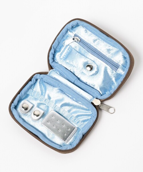 Ray BEAMS（レイビームス）の「Casselini / 別注 ハート ジャカード アクセサリーポーチ（ポーチ・レディース・ワイン/グリーン系その他5・ONE SIZE）」の10枚目の写真