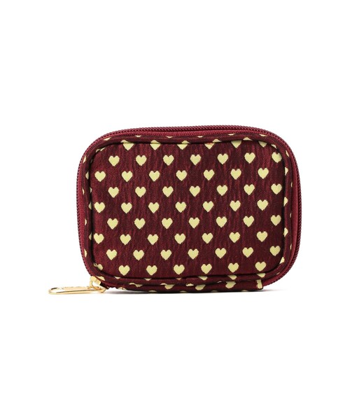 Ray BEAMS（レイビームス）の「Casselini / 別注 ハート ジャカード アクセサリーポーチ（ポーチ・レディース・ワイン/グリーン系その他5・ONE SIZE）」の11枚目の写真