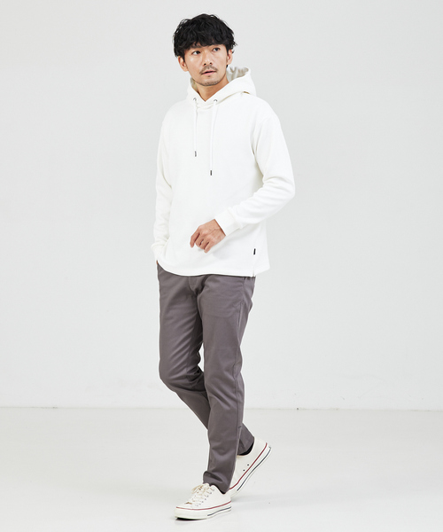 ABAHOUSE GRAY(アバハウスグレイ)の「【ふわふわ・もちもち】裏シャギー パーカー(パーカー・メンズ・ホワイト/ブラック/グレイッシュベージュ/モカ・46/48)」の5枚目の写真