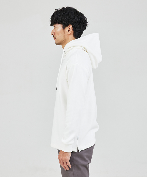 ABAHOUSE GRAY(アバハウスグレイ)の「【ふわふわ・もちもち】裏シャギー パーカー(パーカー・メンズ・ホワイト/ブラック/グレイッシュベージュ/モカ・46/48)」の6枚目の写真