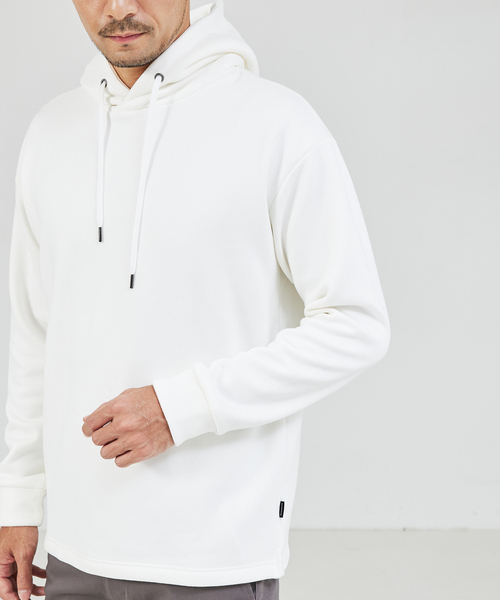 ABAHOUSE GRAY(アバハウスグレイ)の「【ふわふわ・もちもち】裏シャギー パーカー(パーカー・メンズ・ホワイト/ブラック/グレイッシュベージュ/モカ・46/48)」の9枚目の写真