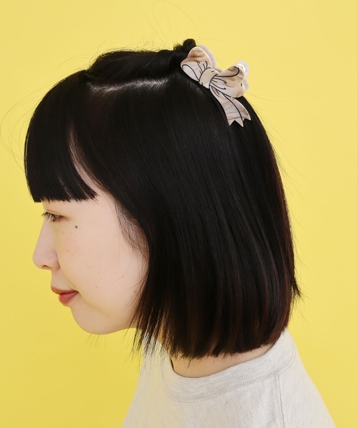 didizizi（ディディジジ）の「リボンヘアクリップ（バレッタ/ヘアクリップ・レディース・ピンク/ベージュ/グリーン・FREE）」の6枚目の写真