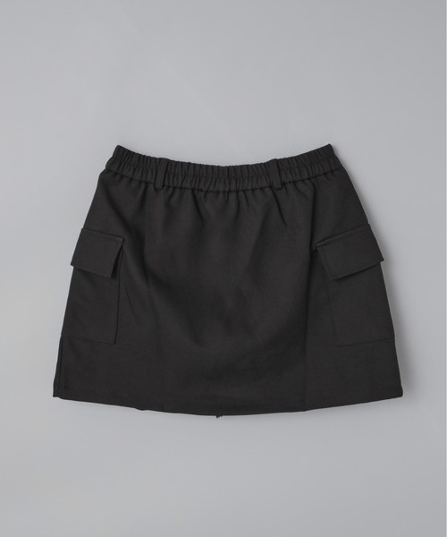 25新作 エルメス エケストル ミニスカート コットン ブラック SALE】Studded Asymmetric Skirt