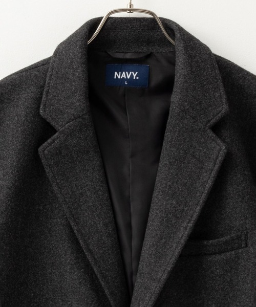 NAVY(ネイビー)の「NAVY チェスターコート(チェスターコート・メンズ・ネイビー/チャコールグレー・L/M/XL)」の8枚目の写真