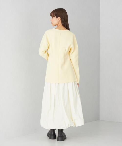 EMMEL REFINES（エメルリファインズ）の「＜EMMEL REFINES＞EM シェイプド Vネック カーディガン（カーディガン/ボレロ・レディース・ホワイト/クリーム/ベージュ・FREE）」の21枚目の写真