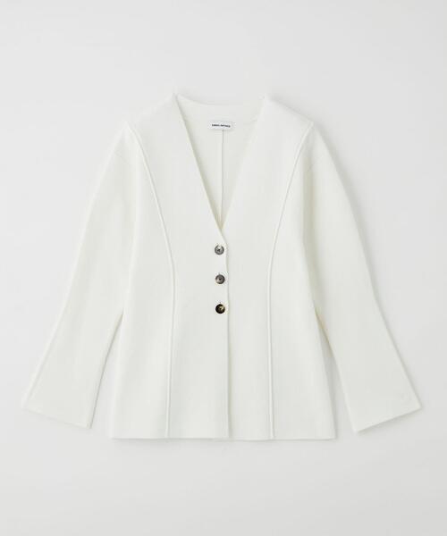 EMMEL REFINES（エメルリファインズ）の「＜EMMEL REFINES＞EM シェイプド Vネック カーディガン（カーディガン/ボレロ・レディース・ホワイト/クリーム/ベージュ・FREE）」の22枚目の写真