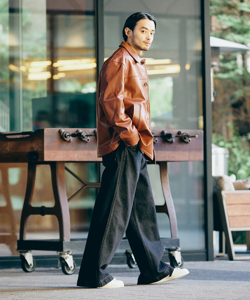 JOURNAL STANDARD（ジャーナルスタンダード）の「13オンス キャノンデニム ペインターパンツ（デニムパンツ・メンズ・ブラック/コバルトブルー/ネイビー・LARGE/MEDIUM）」の5枚目の写真