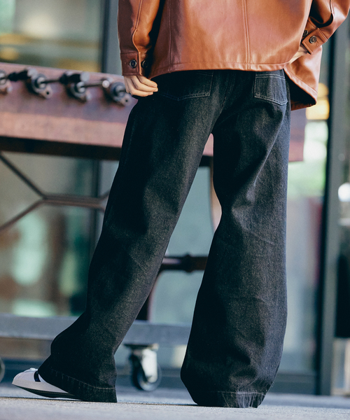 JOURNAL STANDARD（ジャーナルスタンダード）の「13オンス キャノンデニム ペインターパンツ（デニムパンツ・メンズ・ブラック/コバルトブルー/ネイビー・LARGE/MEDIUM）」の11枚目の写真