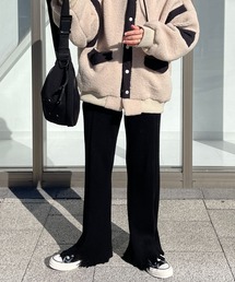 wee9s(EB[NX)fringe knit flare pant / tWjbgtApc(XEFbgpc)