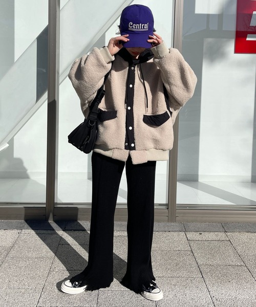 wee9s（ウィークス）の「fringe knit flare pant / フリンジ