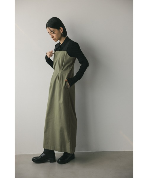 【セール】ウエストタックジャンパースカート（ワンピース）｜STYLEMIXER（スタイルミキサー）