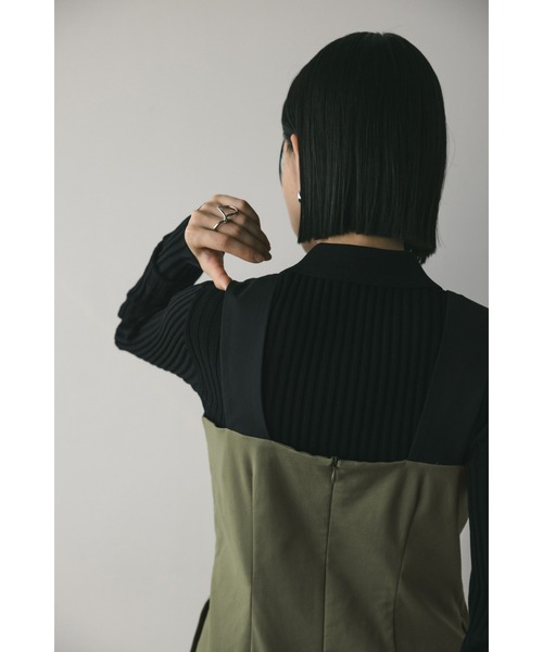 【セール】ウエストタックジャンパースカート（ワンピース）｜STYLEMIXER（スタイルミキサー）