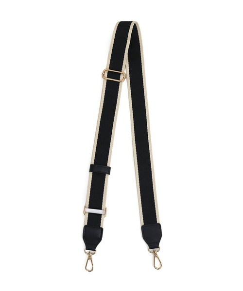 MIAN （ミアン）の「ラインテープショルダーベルト（ショルダーバッグ・レディース・ブラック/セージグリーン/チャコールグレー/ホワイト/ブラック系その他/ブラック×ブラック/ベージュ・FREE）」の14枚目の写真