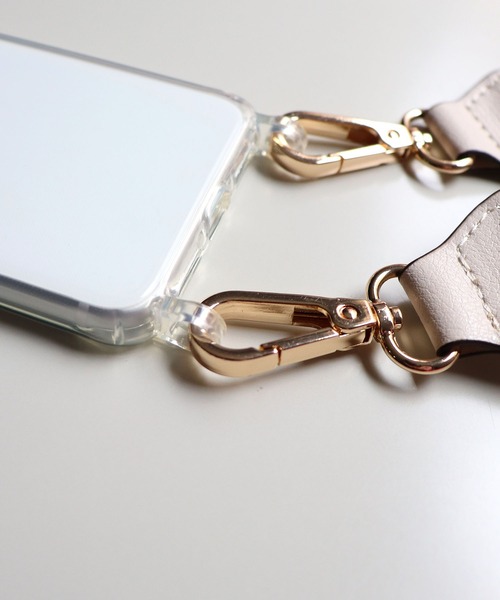 MIAN （ミアン）の「ラインテープショルダーベルト（ショルダーバッグ・レディース・ブラック/セージグリーン/チャコールグレー/ホワイト/ブラック系その他/ブラック×ブラック/ベージュ・FREE）」の13枚目の写真