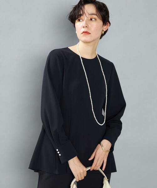 新品 NOLLEY'S ウォッシャブルカットジョーゼットVネックドルマン NOLLEY'S｜《セットアップ対応》ウォッシャブルカットジョー