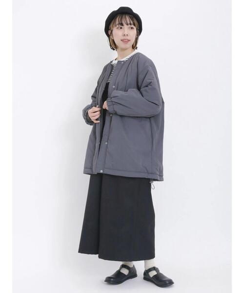 Samansa Mos2(サマンサ モスモス)の「ウールライク前後2WAYサロペット(サロペット/オーバーオール・レディース・グレー/ブラック/ベージュ・F)」の7枚目の写真