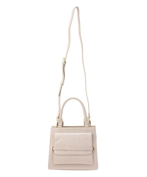 RESEXXY（リゼクシー）の「スクエアハンドバッグ（ハンドバッグ・レディース・ベージュ/ブラック/アイボリー・FREE）」の10枚目の写真