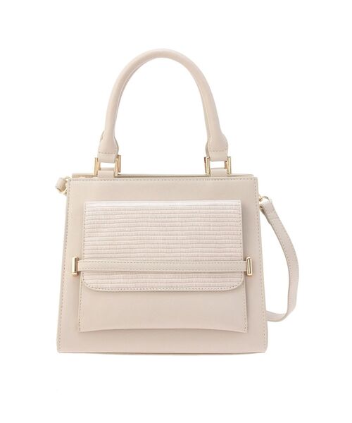 RESEXXY（リゼクシー）の「スクエアハンドバッグ（ハンドバッグ・レディース・ベージュ/ブラック/アイボリー・FREE）」の13枚目の写真