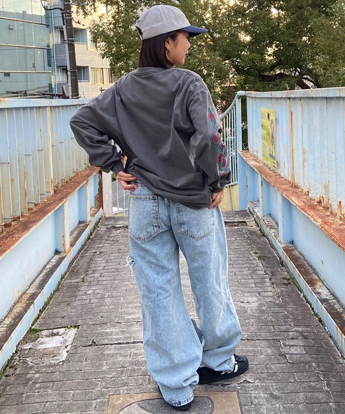 SANTA CRUZ(サンタクルーズ)の「【ムラサキスポーツ限定】SANTACRUZ/サンタクルーズ ロンT 長袖 リラックスシルエット 502241433(Tシャツ/カットソー・レディース・ブラック・M/L)」の6枚目の写真