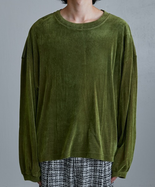 Lui's（ルイス）の「ナイロンチュールフロッキーロンT（Tシャツ/カットソー・メンズ・グレー/ブラック/グリーン・FREE）」の20枚目の写真