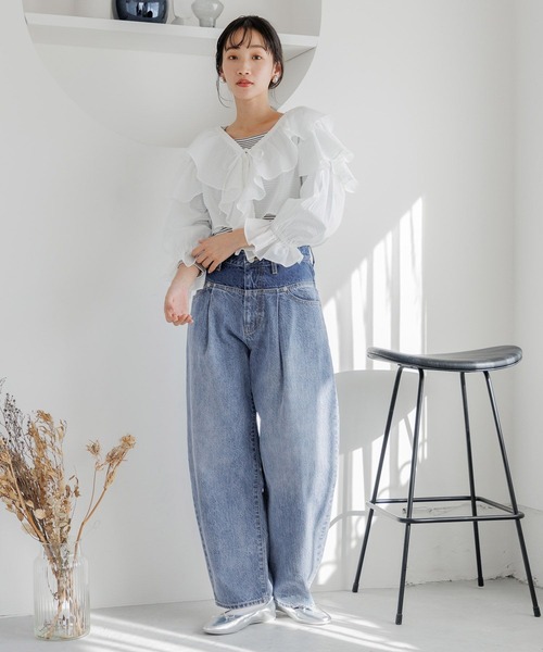 LOWRYS FARM デニムセットアップ　完売品　✴︎新品未使用 STAFF SNAP vol.4 Jan,2024 | [公式]ローリーズファーム