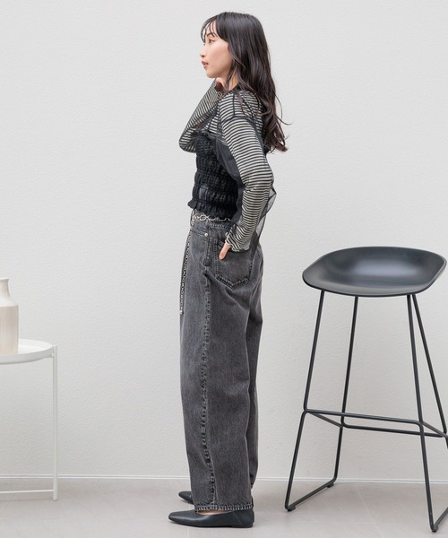 完売品‼️room306CONTEMPORARY DIVERカーブパンツ　グレイS room306 CONTEMPORARY / Diver Curve Pants