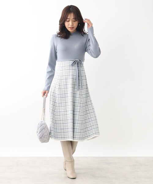 index（インデックス）の「◇≪S-LLsize≫ リブニット×チェック