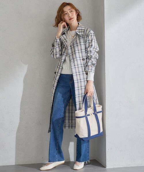 23区(ニジュウサンク)の「【Oggi4月号掲載/洗える】コットンギマ ケーブル ニット(ニット/セーター・レディース・ネイビー系/ホワイト系/ベージュ系・38)」の12枚目の写真