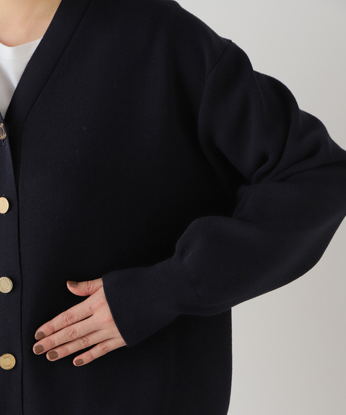 Deuxieme Classeドウーズイエムクラス　黒 長袖カーディガン MUSE de Deuxieme Classe(ミューズデドゥーズィエムクラス