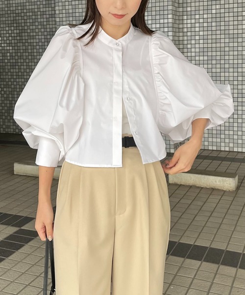クロップパフシャツ | CAPRICIEUX LE'MAGE(カプリシュレマージュ