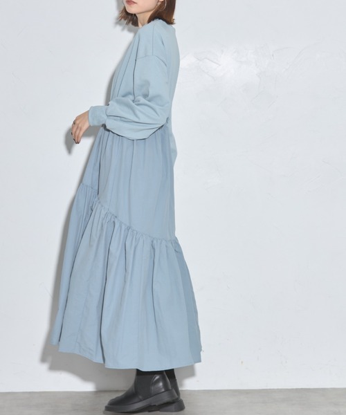 【セール】ドロストドッキングワンピース（ワンピース）｜leimn（レイムン）