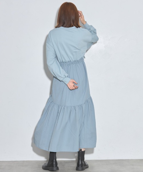 【セール】ドロストドッキングワンピース（ワンピース）｜leimn（レイムン）