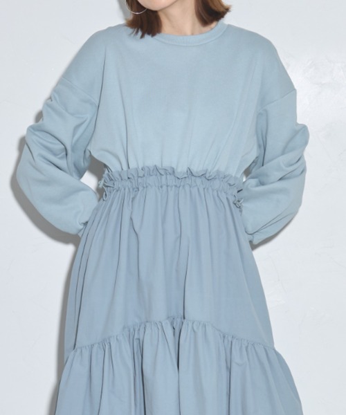 【セール】ドロストドッキングワンピース（ワンピース）｜leimn（レイムン）