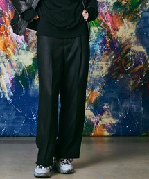 MAISON SPECIAL | 《UNISEX》Calendering Triacetate One-Tuck Wide Pants/シレー加工トリアセテートワンタックワイドパンツ【MAISON SPECIAL/メゾンスペシャル】■セットアップ対応■(スラックス)