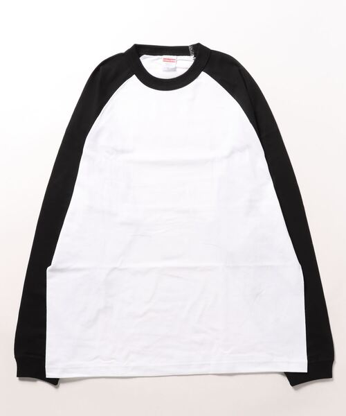 ARCHIVER(アーカイバ)の「【W】【it】【United Athle】 5.6オンス ラグラン ロングスリーブ Tシャツ(Tシャツ/カットソー・レディース・ホワイト×グリーン/ホワイト×ブラック・MEDIUM/X-LARGE/LARGE)」の4枚目の写真