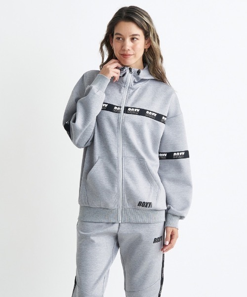 ROXY(ロキシー)の「MY WAY ZIP HOODIE/ロキシー速乾UVカット付きドルマンスリーブジップフーディ(スウェット・レディース・ホワイト/ブラック/グレー・LARGE/MEDIUM/SMALL)」の5枚目の写真