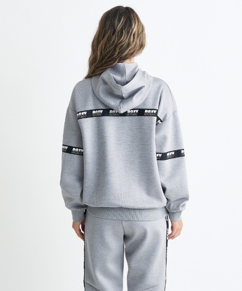ROXY(ロキシー)の「MY WAY ZIP HOODIE/ロキシー速乾UVカット付きドルマンスリーブジップフーディ(スウェット・レディース・ホワイト/ブラック/グレー・LARGE/MEDIUM/SMALL)」の6枚目の写真