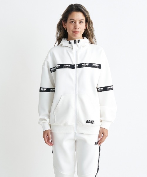ROXY(ロキシー)の「MY WAY ZIP HOODIE/ロキシー速乾UVカット付きドルマンスリーブジップフーディ(スウェット・レディース・ホワイト/ブラック/グレー・LARGE/MEDIUM/SMALL)」の12枚目の写真